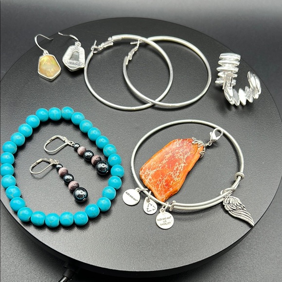 Alex and Ani Jewelry - Silver and Stone Jewelry lot